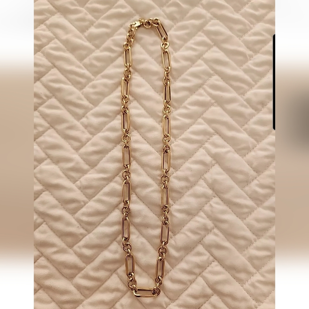 Stefano Oro 14k Yellow Gold 18" Semi Solid Figaro Rolo Link Necklace Chain 8.4 g